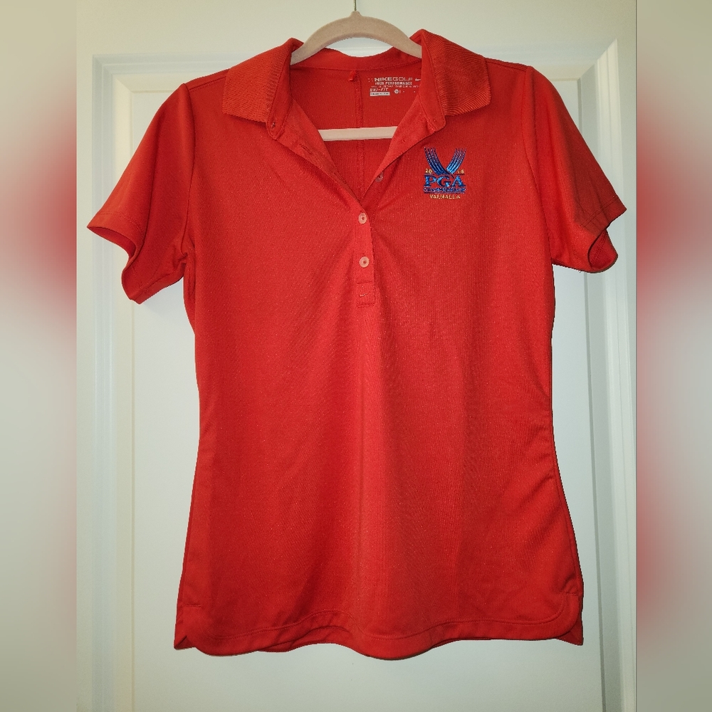 Red PGA Championship Golf Polo